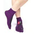 thumbnail image 2 of Skull Skeleton Printed Toe Separator Five Finger Short Socks Breathable Holiday Ankle Socks, 2 of 9