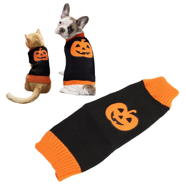 Ropa de calabaza para perros suéter de Halloween para mascotas lindo jersey cálido y elástico para otoño ANGGREK Otros