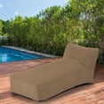thumbnail image 7 of Outdoor Chaise Lounge Chair, Sunbed UV Resistant Sofa Couch Patio Furniture Waterproof Outside Sunlounge Reclining Sunbathing Bed Comfy Single Chaise Daybed for Garden, Pool, Beach, Beige, 7 of 7