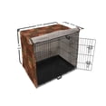 thumbnail image 6 of Geometric Dog Crate Cover, Style Geometric Folk Design Geometric Floral Motifs Print, Easy to Use Pet Kennel Cover Small Dogs Puppies Kittens, 7 Sizes, Pink Green and Brown, by Ambesonne, 6 of 6