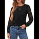 thumbnail image 1 of Camisas de Larga para Mujer, Blusas Elegantes e Informales de Encaje, Conjuntos de Otoño 2025, Camisetas y Ropa de Trabajo. Negro XL, 1 of 8