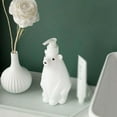 thumbnail image 5 of Cute White Bear Shaped PET Soap Bottle Bathroom Shower Gel Refillable Bottles Shampoo Wash Hair Conditioner Lotions Press Dispenser, 5 of 6