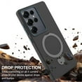 thumbnail image 4 of For Samsung Galaxy S25 Ultra 5G Case (Compatible With MagSafe) With Invisible Magnetic O-Ring Stand Military-Grade Shockproof Phone Case,Black,For Galaxy S25 Ultra 5G, 4 of 7