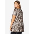 thumbnail image 3 of Roaman's Women's Plus Size Cotton Ultimate Scoopneck Swing Tunic, 3 of 6