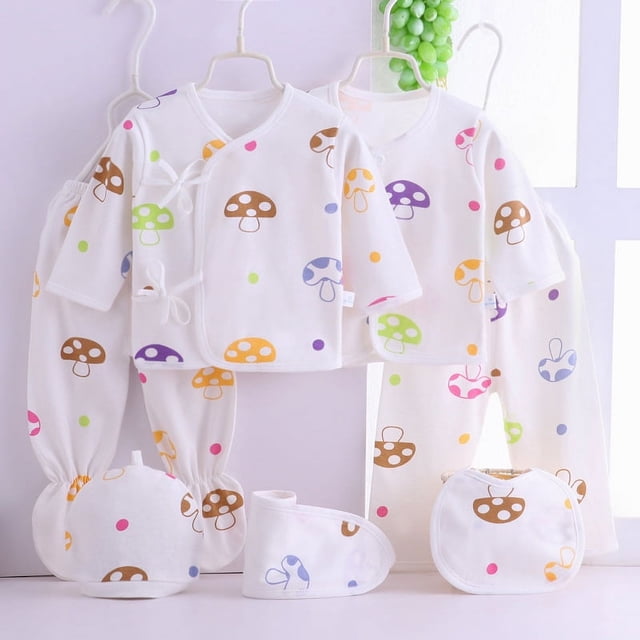 Ropa de bebé Ropa interior de algodón Ropa de monje para bebé Traje de 7 piezas Primavera, otoño y verano Cuatro estaciones Delgadas