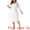 White, variant on DARING DIVA Plus Size Lace V-Neck 3/4 Sleeve Midi Evening Dress 1X Black