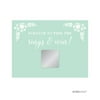 Floral Mint Green Wedding Bridal Shower Game Scratch Cards, 30-Pack