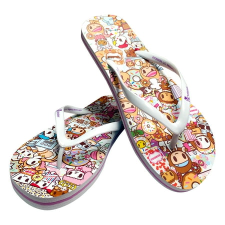 

Tokidoki Women s Sturdy Summer Sandal Flip-Flop (Sweetshop) Size Small (US 5/6)