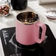 thumbnail image 5 of Taza de Café Portátil de Acero Inoxidable de Doble Capa con Tapa Y Mango, Taza de Café Aislada de Calentamiento Por Inducción, Adecuada para Viajes, Acampamiento Y Uso de Oficina Taza de Café Aislada, 5 of 7