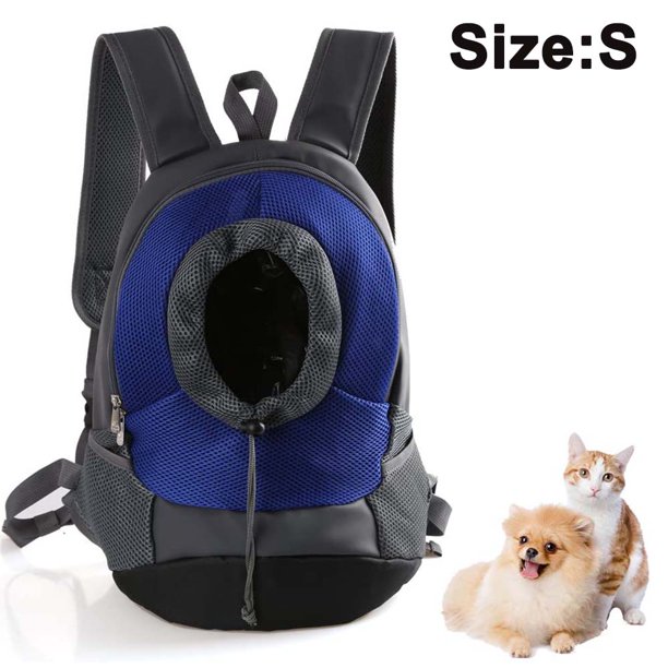 Cómoda mochila de transporte, mochila frontal para cachorros con diseño de cabeza transpirable y hombro acolchado para senderismo, viajes al aire libre MFZFUKR 2034805-2