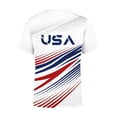 thumbnail image 2 of RTKFRFLM Kids USA Patriotic Printed Graphic T-Shirt Short Sleeve Active Athletic Sports Tee Summer Team Tops Outfits for Boys Girls, 2 of 2