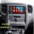 thumbnail image 1 of 7" IPS Touchscreen Car Stereo | 4+64GB Android 15 For Dodge Durango 2011 2012 2013 - CarPlay/Android Auto, AHD Camera, Microphone, Bluetooth, SWC, WiFi​, 1 of 9