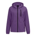 thumbnail image 5 of Frostluinai Lightweight Rain Jacket Women Packable Wind Breaker Light Rain Jacket Hooded Outerwear Waterproof Travel Raincoat with Hidden Pockets S-XXL, 5 of 9