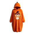 thumbnail image 5 of YUEHUA Adult Cute Pumpkin Halloween Onesie Pajamas, Men Women Unisex Zipper Hooded Fleece Loungewear, Soft Warm One Piece Indoor Sleepwear, 5 of 5