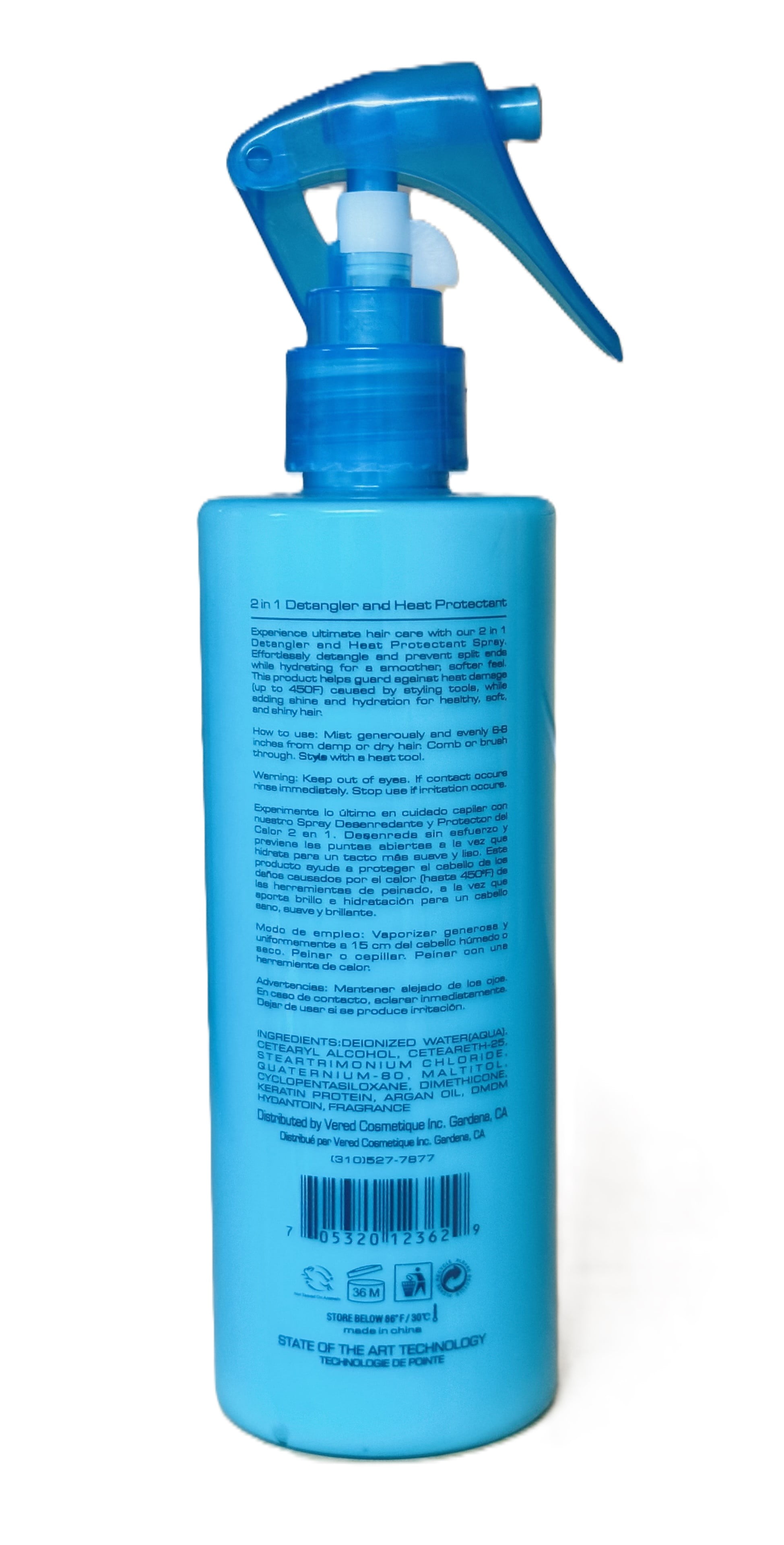 Bio Keratin Luxury Collection 2 in 1 Detangler, Heat Protectant, 8.45 fl oz (250 ml)