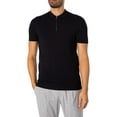 thumbnail image 2 of Antony Morato Super Slim Fit Zip Polo Shirt, Black, 2 of 6