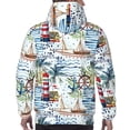 thumbnail image 3 of Bingfone Watercolor Sailboat Men's Drawstring Hoodie Long Sleeve Pocket Sweatshirts-4X-Large, 3 of 6