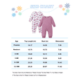 thumbnail image 7 of KIMI BEAR Preemie Baby Girl Romper Clothing 2 Packs Shower Gift Long Sleeves Floral Solid Color Bodysuit One-piece Jumpsuit 2pcs Clothes Purple, 7 of 7