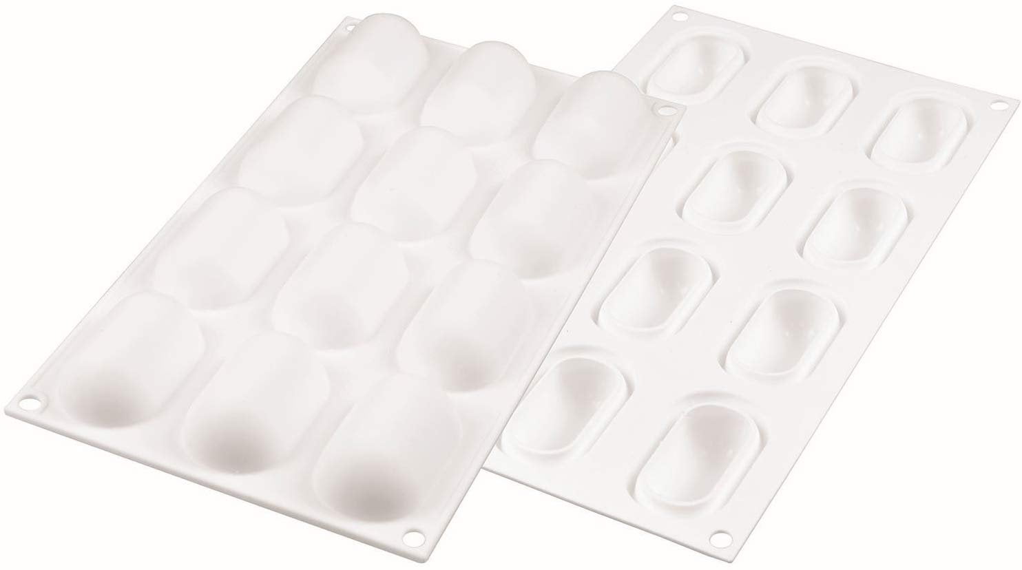 Silikomart "Pillow 30" Silicone Mold with 12 Cavities, Each 2.28 Inch x