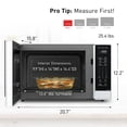thumbnail image 5 of Panasonic NN-SN65KW Horno microondas con tecnología inversor, 1200W, 1.2 pies cúbicos Small Genius Sensor de cocina de un solo toque, botón de palomitas de maíz, Turbo Defrost-NN-SN65KW-(blanco), 5 of 5