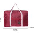 thumbnail image 4 of Foldable Travel Duffel Bag Tote Carry on Luggage Sport Duffle Weekender Overnight, 4 of 5