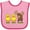 Pink and Fuchsia, variant on Inktastic Duck Duck Moose? Boys or Girls Baby Bib
