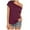 Z917 Wine, variant on Landzoo Women'S Tops Solid Color Short Sleeve One-Shoulder Shirt Summer Comfortable Women T Shirt Size L Army Green