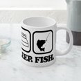 thumbnail image 5 of CafePress - Eat Sleep Fish - 20 Oz White Ceramic Mega Mug, 5 of 5