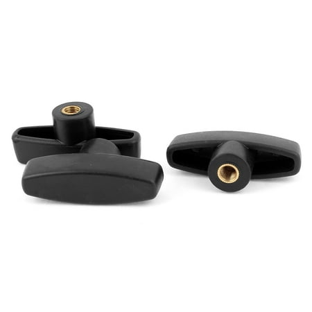 3Pcs M8 Female Thread Clamping Lever T Shaped Knob Handle Grip for ...