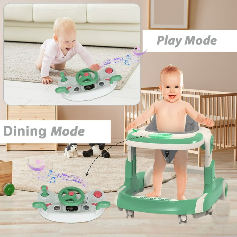 SolarSoda Foldable Baby Walker with Wheels, Infant Walker for Babies Boys Girls, Adjustable(Green) SolarSoda Foldable Baby Walker with Wheels, Infant Walker for Babies Boys Girls, Adjustable(Green)