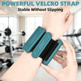 thumbnail image 4 of LTECARP Adjustable Ankle & Wrist Weights for Women & Men, 4 lbs Silicone Design with Comfort Fit - Arm/Leg Workout Weights for Gym, Pilates, Yoga, Walking, Barre, Dance(Grey‑Teal), 4 of 7