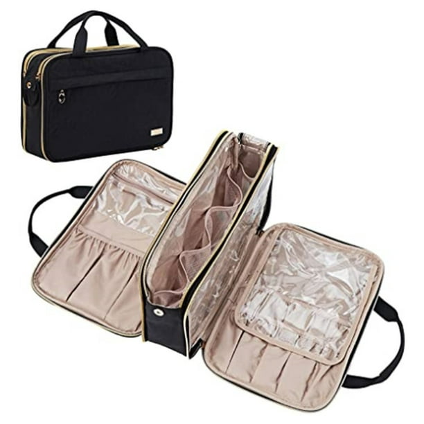 Travel Toiletry Portable Makeup Organizer, Stand Cosmetic Bag, Travel Cosmetic Case for Travel Sized Toiletries