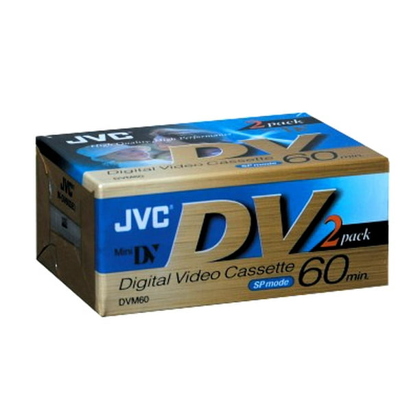 JVC MDV60DE2 60 Min. Mini DV Tape 2 Packs