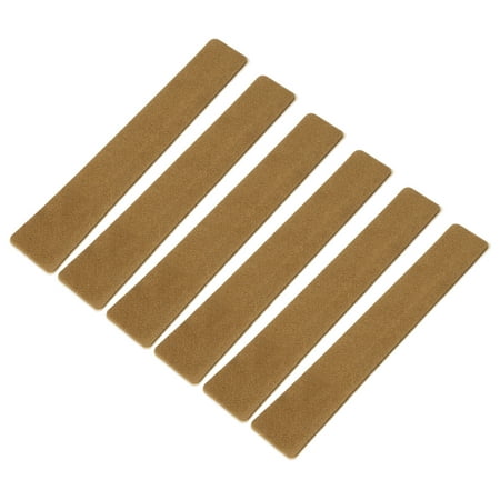 Archery Recurve Bow Limbs Dampener Adhesive Fur Bowstring Groove Shock Absorber Brown 3 Pack