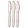 Fineline Settings 2517-WH Flairware Full Size Extra Heavy Cutlery Knives - Bagged- White