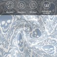 thumbnail image 6 of Skeleton Cloth Napkins, Light Blue Horror Skull Abstract Patterned Washable and Reusable Dinner Napkins Set of 4, Table Napkin for Kitchen Party Birthday Wedding Hotel Housewarming 20"x20", 6 of 9