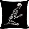 thumbnail image 4 of Halloween Jack O Lantern Decorative Throw Pillow Covers 18 x 18 Set of 4, Spooky Face Mummy Black Cat Fran.kens-tein Cushion Case Decor, 4 of 4