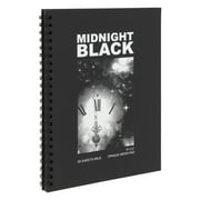 Creative Mark Midnight Black Sketchbook, [50 Sheets - 9x12"] - Mixed Media Drawing Pad, Ooly Art Supplies Compatible, 80lb Black Paper Notebook, Ideal for Gel X, Acrylic Inks and Gouache