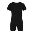 thumbnail image 2 of iEFiEL Kids Girls Basic Short Sleeve Gymnastic Ballet Dance Leotard Unitard Black 14, 2 of 7