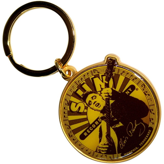Sun Records Elvis Label Keyring