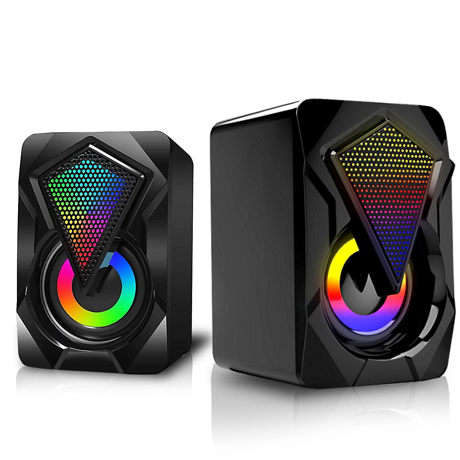 Computer Speakers RGB Gaming Speaker USB Powered Stereo 2 0 Volume 