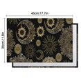 thumbnail image 6 of Black Gothic Sun Moon Pattern Summer Placemats Table Placemats Set Of 4-Linen Kitchen Washable Placemats Table Mats 11.8"x17.7" Non-Slip Heat Resistant, 6 of 6