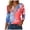 Pink, variant on UngA America 250th Anniversary Shirt Women American Flag 3/4 Sleeve Shirt 4th of July T-Shirt USA Flag Patriotic Tee Tops (Sky Blue,XL)