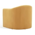 thumbnail image 6 of SAFAVIEH Couture Laylette Modern Velvet Solid Accent Chair, Pumpkin Orange, 6 of 8