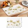 thumbnail image 6 of Yellow Flowers Placemats Set of 2, Watercolor Plants Non-Slip Place Mats Washable Table Mats for Kitchen Dining Table Decorations Indoor/Outdoor, 6 of 9