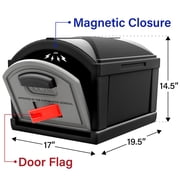 Simplay3 American Home T4 Extra Large Capacity Mailbox - Top Only, Black