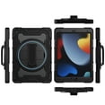 thumbnail image 6 of Dteck Case for iPad 9th/8th/7th Gen 10.2 inch,Heavy Duty Protection Rugged Case Shockproof Rubber Kickstand Cover with Hand Strap for iPad 10.2" 2021/2020/2019,Black, 6 of 7