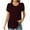 Wine, variant on Summer Shirts For Women 2025 Sevevn 2025 Womens Tops Summer Casual Tunic Short Sleeve Dressy Blouses Trendy Flowy T-Shirts Tops For Women Trendy