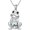 Frog &Moss Agate, variant on S925 Sterling Silver Frog Necklace wiht Opal Jewelry for Women Cute Frog Stuff Real Opal/Turquoise/Moonstone/Moss Agate Necklace Pendant Good Luck Gift