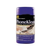 Read Right RR1403 PhoneKleen Wet Wipes, Cloth, 5 x 6, 50 per Tub